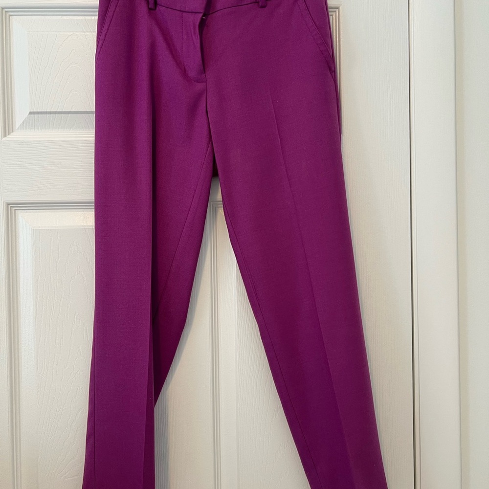 J. Crew Vibrant Purple Straight Leg Pants